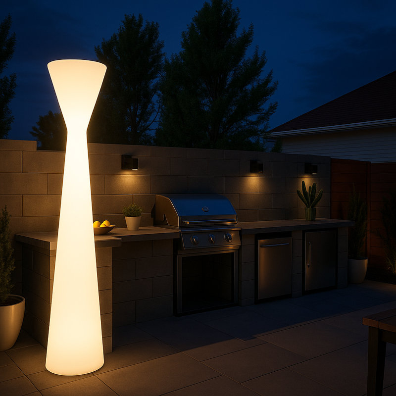 Lampe sur pied à DEL 67 po avec batterie rechargeable intégrée 67 po Konika