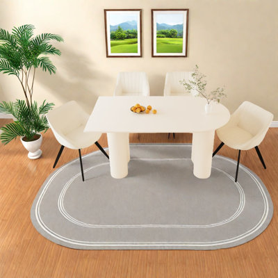 5 Pieces Table Set, One Modern Table And 4 Dining Chairs For Indoor