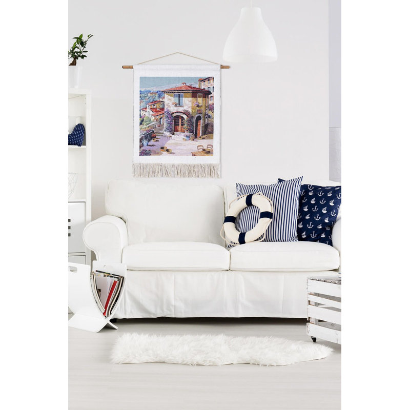 Artistic Decorative Fabric Painting, 25.6 x 29.5 inches | 60% Polyester / 40% Cotton, Thickness: 0.2 inches | Vibrant Colours & Unique Design for Home Décor, Perfect for Living Room & Bedroom Accents