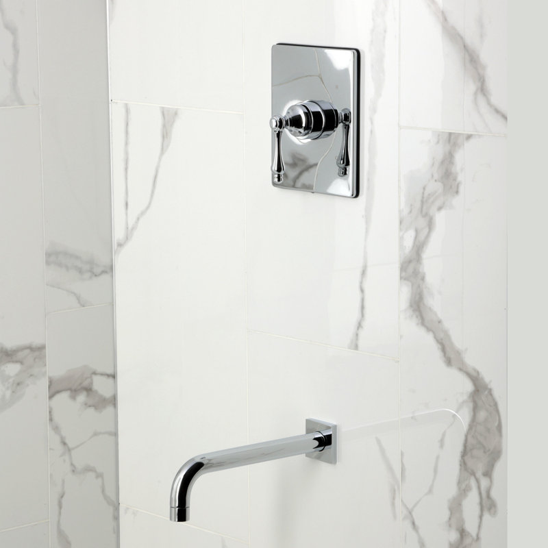 Robinet de baignoire à pression équilibrée Kingston, Chrome poli