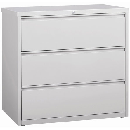 Fortress 42'' Wide 3 -Drawer Steel File Cabinet