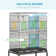 133cm Steel Flat Top Flight Cage with Wheels