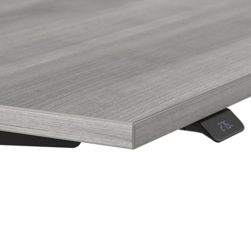 Move 60 Series Adjustable Metal Base Standing Desk, Gray/Black, 48" H x 71" W x 29.37" D