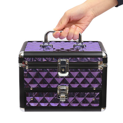 Faux Leather Travel Case + Drawers
