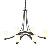 Oval Ribbon 6 - Light Shaded Classic/Traditional Chandelier