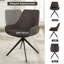 Chaise de bureau en lin Loklun-349842860