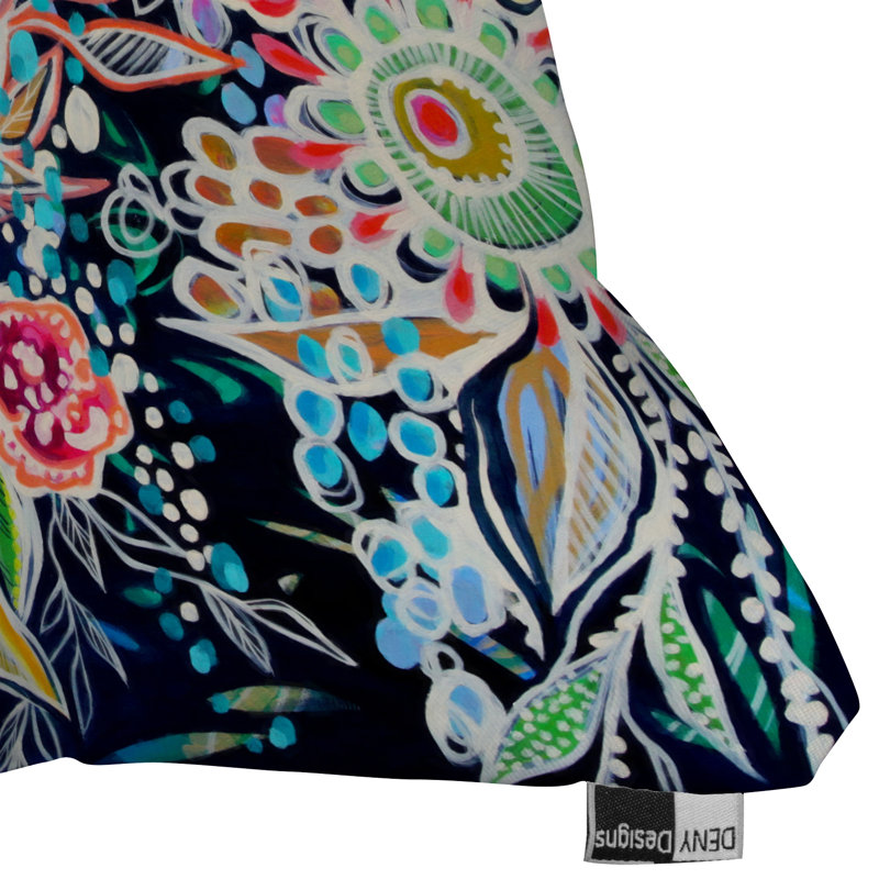 Night Bloomer Throw Pillow, 16" x 16"