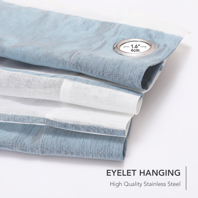 Dearious Pair, Width 140 x Drop 183 cm, Light Blue