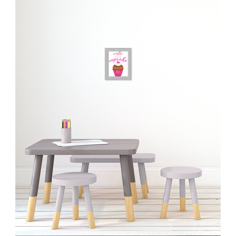 Mignon comme un petit gâteau Mignon comme un petit gâteau, H 12 po x l 10 po x P 0,63 po, Cadre argenté