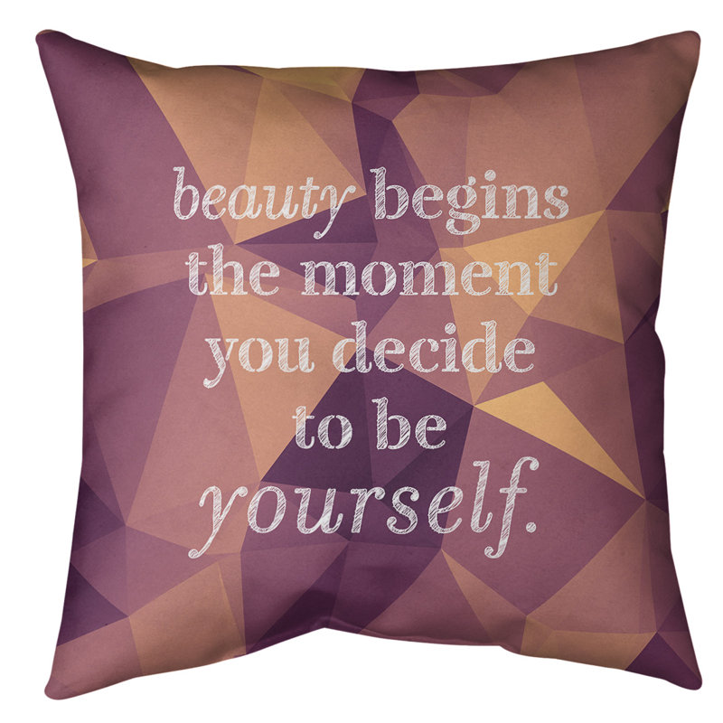 Coussin de sol de pierres précieuses True Beauty, H 28 po x l 28 po, Morganite