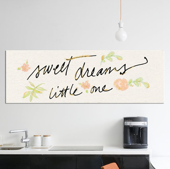 «Sweet Dreams Little One» par Sue Schlabach, impression sur toile tendue sur châssis, H 20 po x l 60 po x P 1,5 po