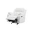 Élégant fauteuil inclinable blanc avec accoudoirs rembourrés-2086367645