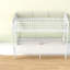 Lits peu encombrants avec rangement, lit simple moderne en métal blanc pour la maison