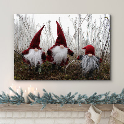 Christmas Holiday Celebration Santa Claus - Wrapped Canvas Photograph