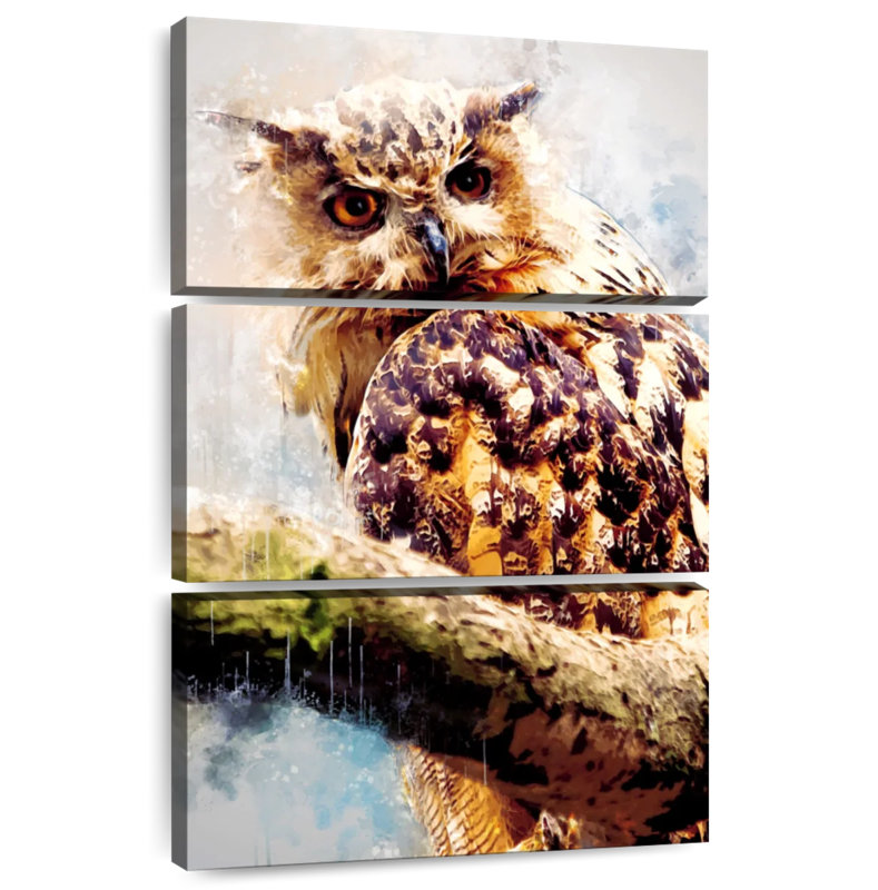 Brampt Owl Looking, 45" H x 28" W