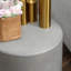 Table d'appoint ronde HOMcom, table d'appoint légère avec finition en béton, table de bout avec 4 pieds réglables pour intérieur, extérieur, gris foncé