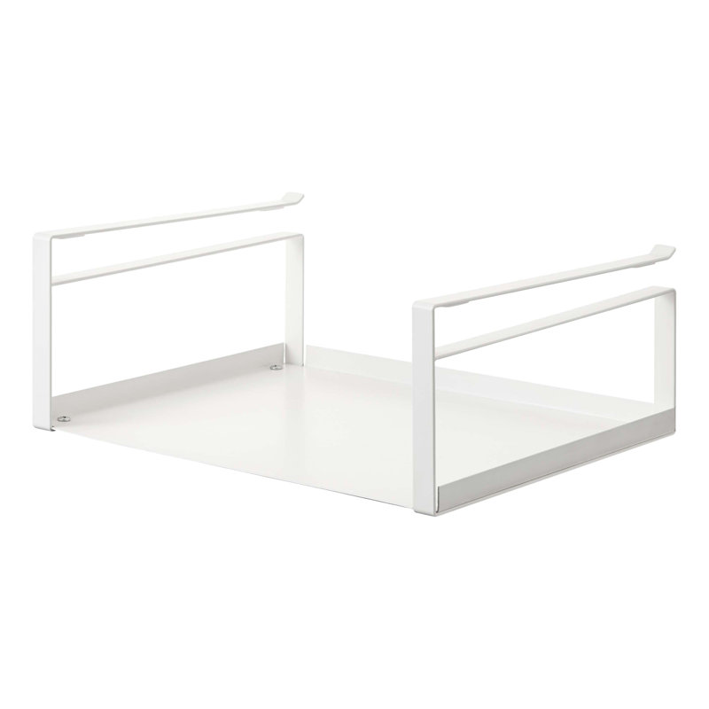White Steel Under Shelf Storage Rack Organizer