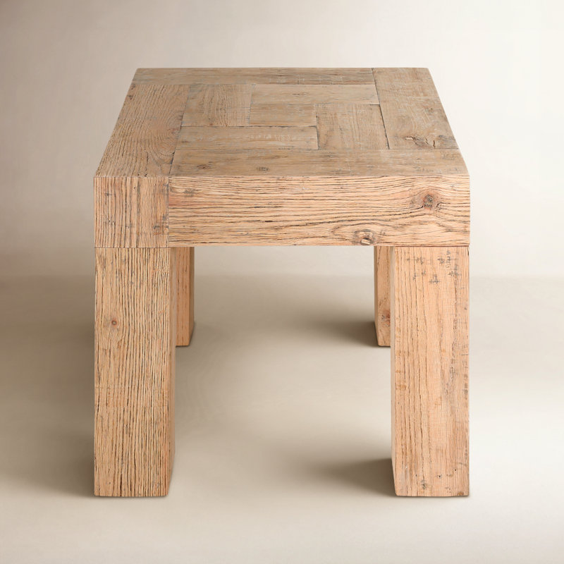 Adams Reclaimed Wood End Table, Natural