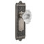 Fausse plaque Grandeur Windsor avec bouton de porte en cristal Biarritz