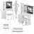 Versatile Bedside Cabinet with Advanced LED Mirror and Abundant Storage-1065452921