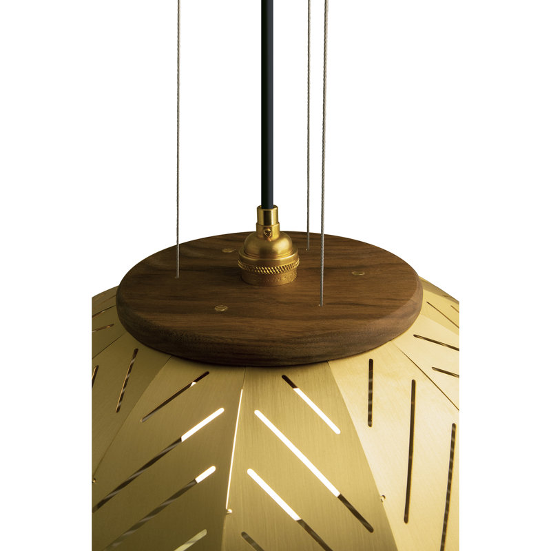 Luminaire suspendu en forme de dôme à 1 lumière DEL Amicus, H 10,25 po x l 12 po x P 12 po, 2 700K - DEL blanc chaud