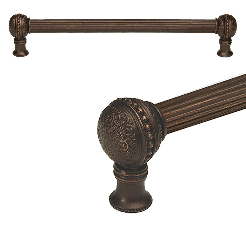 Millennium 12 inches c.c. with 5/8 reeded center long pull in Platinum, 18", Oil Rubbed Bronze