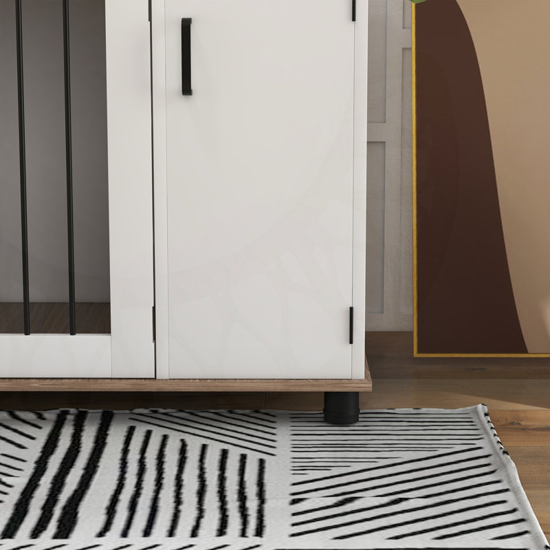 Versatile Dog Crate Side Table with Storage for Medium and Large Dogs