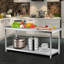 182.9cm W Metal Top Workbench