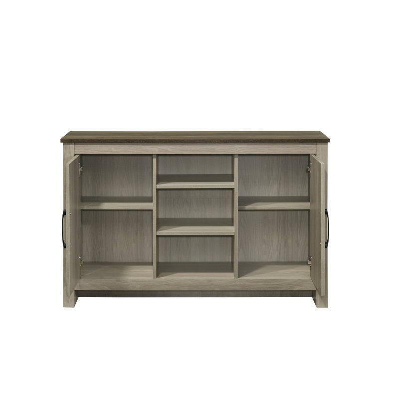 Nyla 47"W Gray Oak Console Table