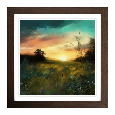 Meadow Digital Art No.2 - Framed Print
