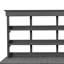 Table de jardin 66 po avec 2 tiroirs, armoire et tablettes ouvertes Farmhouse-1193956037