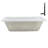 60'' x 32'' Drop-In Soaking Acrylic Bathtub-97545310