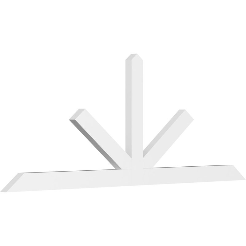 Support à pignon Saratoga, H 31,5 po x l 84 po (pas: 9/12), P 4 po x F 6 po, PVC