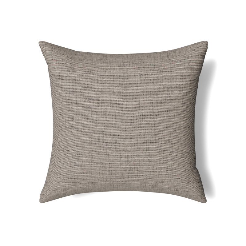Isla Square Pillow Cover & Insert, Granite