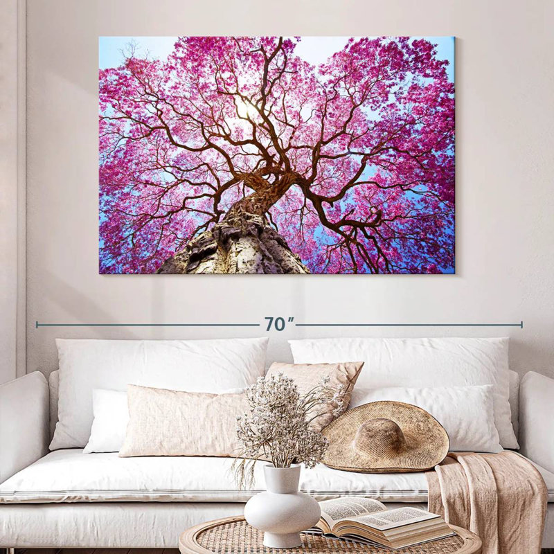 Harnek Pink Lapacho Tree, 34" H x 51" W