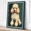 Show Poodle Portrait Japandi - Wrapped Canvas-62021718-62021720