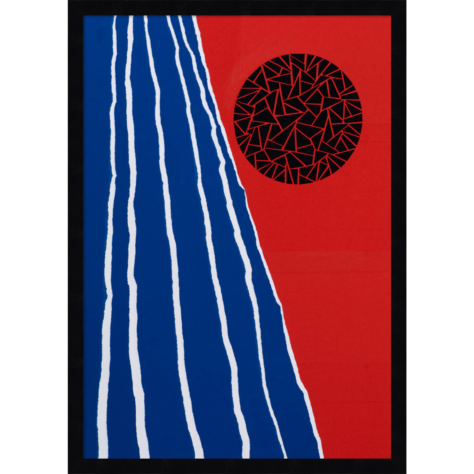 Orbis Factor Print by Alex Dunn, Black, 25" H x 18" W x 1" D
