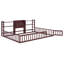 Base de lit simple pour lit double avec bibliothèque et 3 tablettes de rangement-838615697-838615699