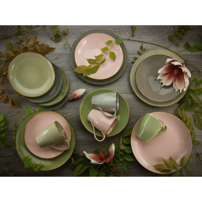 Creatable Nature Collection 16 Piece Dinnerware Set, Service for 4