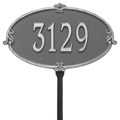 Monte Carlo Personalized Standard 1-Line Lawn Address Sign