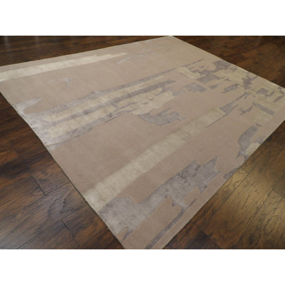 Tapis unique gris de 8 pi x 10 pi Ameerat