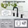 8 In. Bathroom Basin Faucet With Drain Kit In Brushed Nicekl