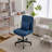 Modern Linen Blue Criss Cross Office Chair - Product Details