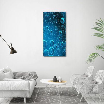 Bubbles Under Water - Wrapped Canvas Print