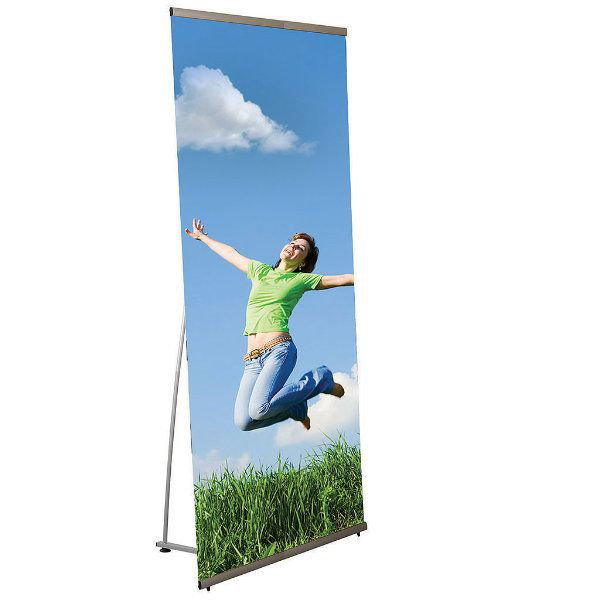 Porte-bannières rapide sur pied, H 79,92 po x l 31,73 po x P 20,08 po