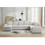 Large - Scale L - Shaped Modular Sofa Set with Detachable Components, Comfortable Upholstery and Decorative Throws for Contemporary Home Interiors
