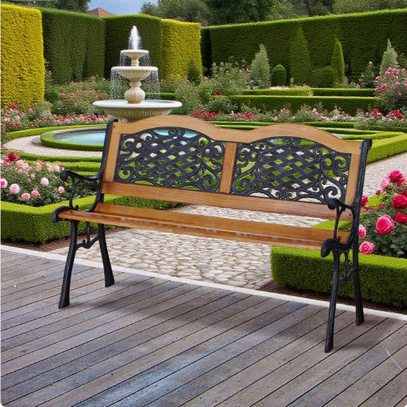 Outdoor Garden Bench, Park Patio Bench