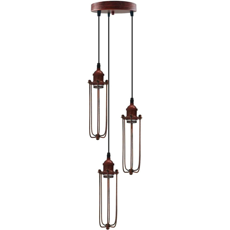Annaluiza 3 - Light Pendant, Rustic Red