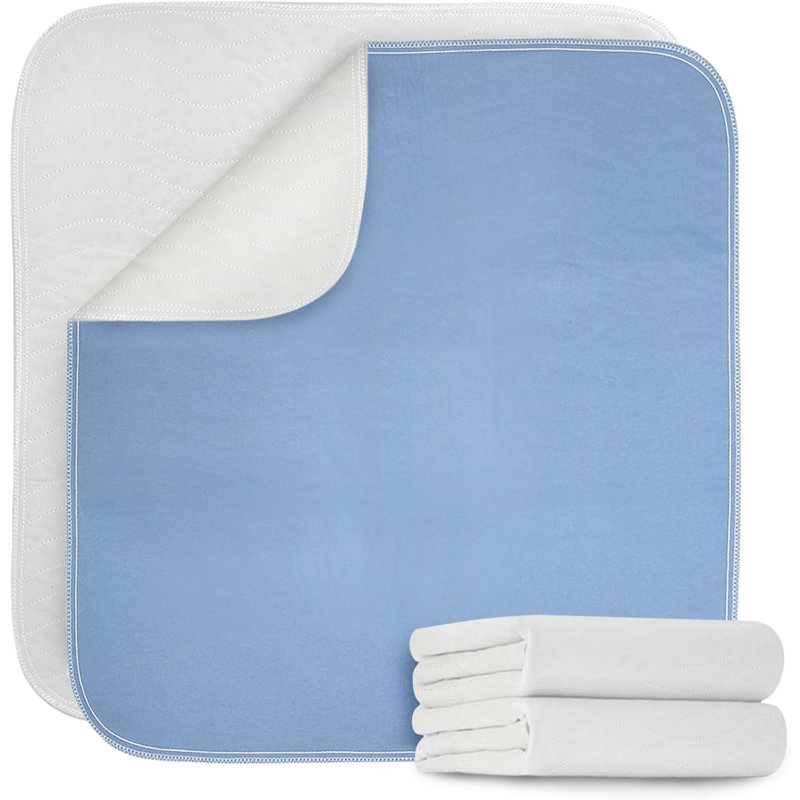(Paquet de 2) Couvre-matelas imperméables, réutilisables, pour matelas, lavables et absorbants pour l'entraînement à la propreté (34 po x 52 po, 2 pièces)