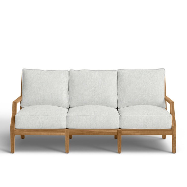 Haley Teak Outdoor Lattice Back Sofa
